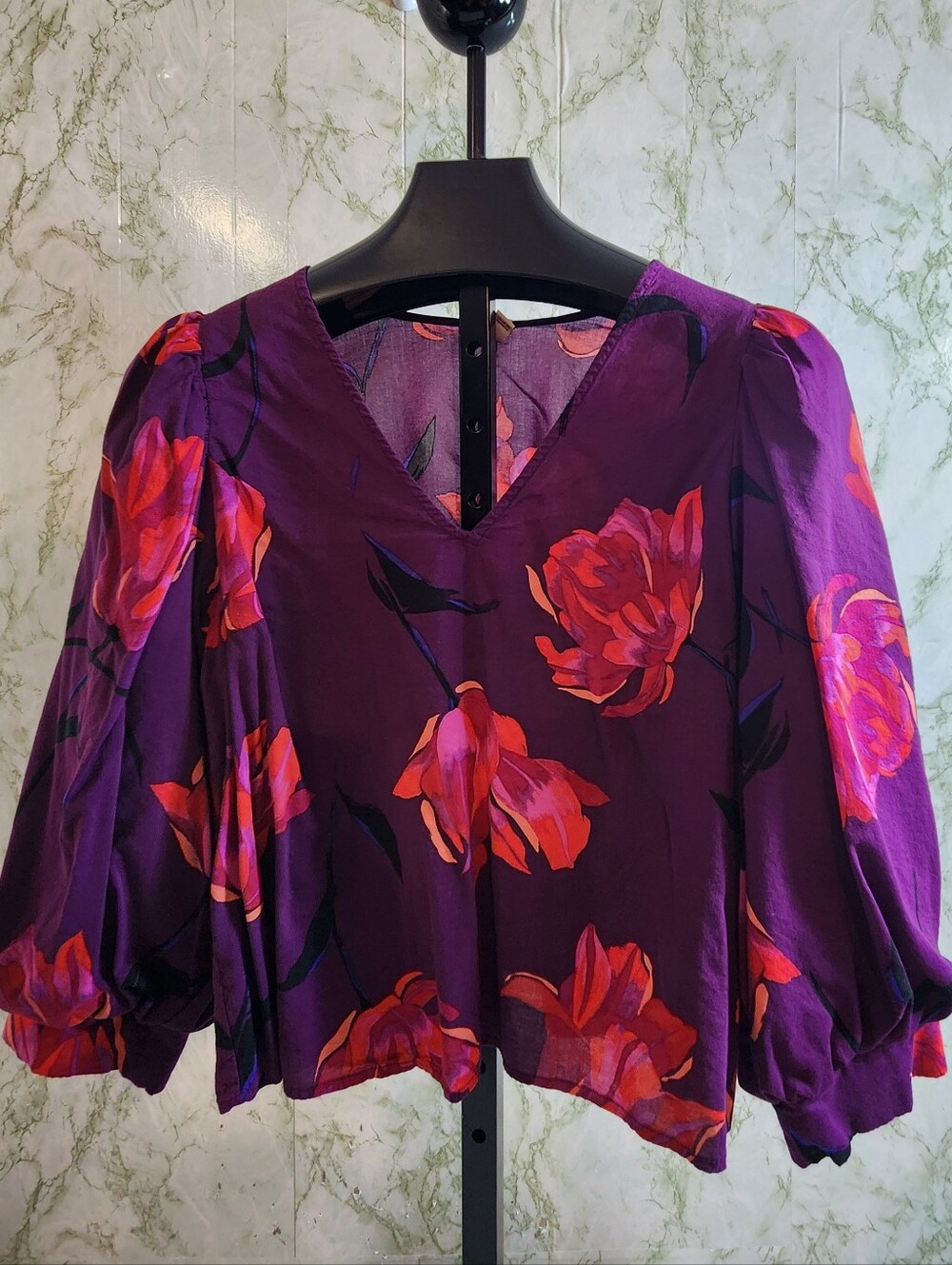 A New Day Pretty Floral Print Top